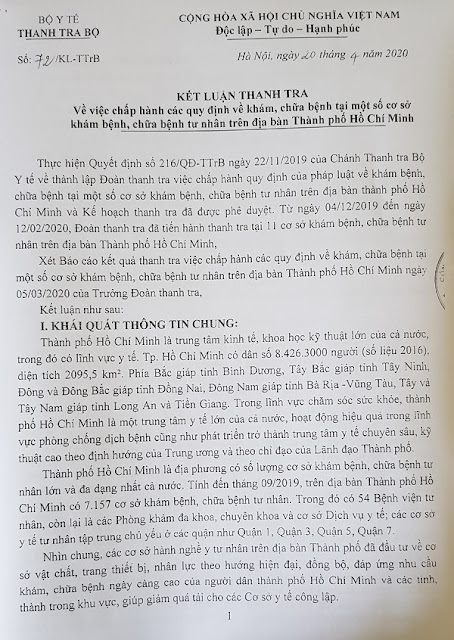 Nhiều sai phạm của phòng khám, bệnh viện tư nhân tại TP.HCM Nhiều sai phạm của phòng khám, bệnh viện tư nhân tại TP.HCM