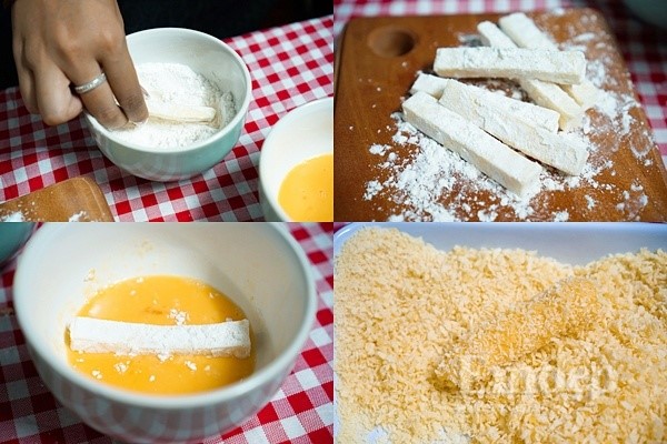 Làm phô mai que tại nhà thơm ngon và giòn