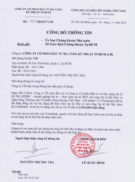 Lãnh đạo Vietinbank có ‘sốt ruột’ với khoản tiền hơn 2,5 ngàn tỷ đồng nằm ‘ngâm’ tại dự án BOT của CII?