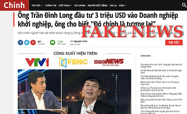 Báo Tuổi Trẻ Online, VnExpress quảng cáo cho tin giả?