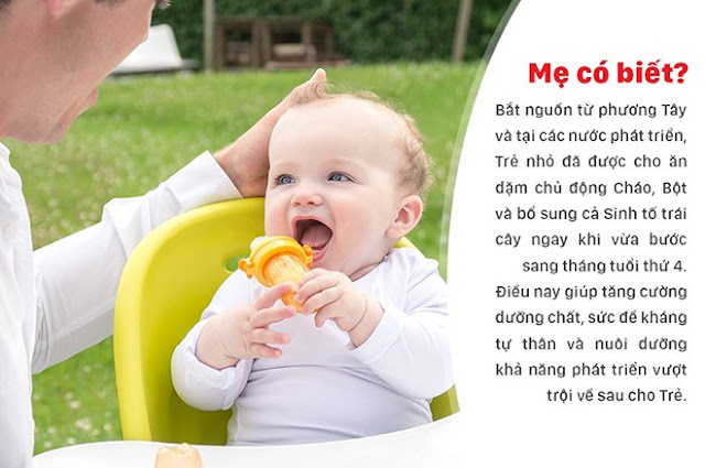 Phương pháp ăn dặm chủ động trong hạnh phúc của các bà mẹ phương Tây!