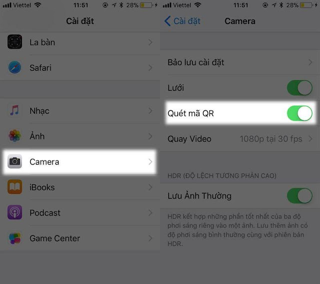 Quét mã QR trực tiếp trên iPhone Quét mã QR trực tiếp trên iPhone