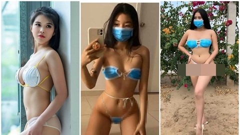 Những hình ảnh diện bikini khoét toàn chỗ hiểm khiến CĐM nhức nhối