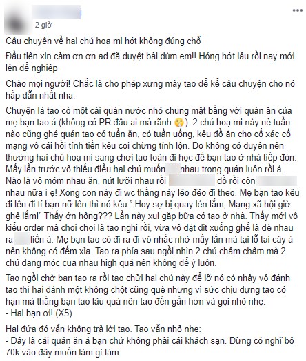 Bị nhắc nhở vì vô tư “yêu nhau” trong quán nước, cặp đôi vẫn thản nhiên thách thức chủ quán