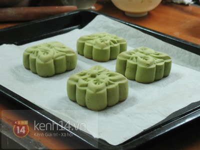 Bánh Trung thu trà xanh thơm lừng độc đáo
