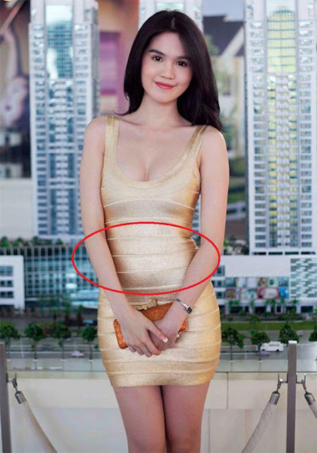 Eo 54 cm như Ngọc Trinh vẫn lộ bụng dưới ngấn mỡ như thường