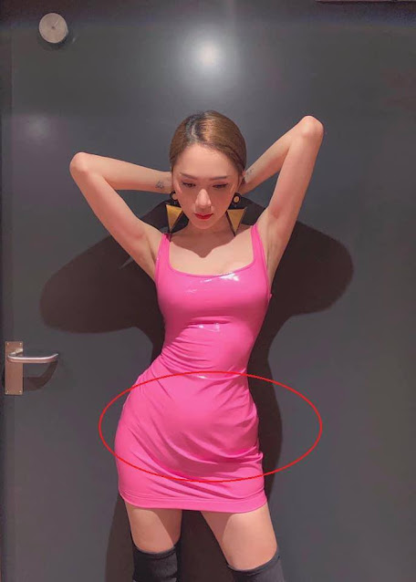 Eo 54 cm như Ngọc Trinh vẫn lộ bụng dưới ngấn mỡ như thường