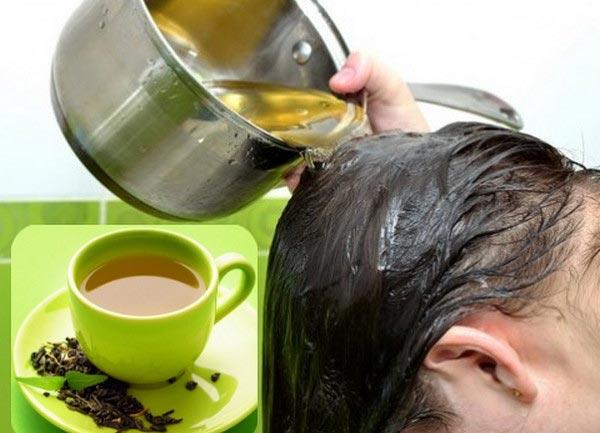Làm đẹp tóc tự nhiên hiệu quả với trà xanh Làm đẹp tóc tự nhiên hiệu quả với trà xanh