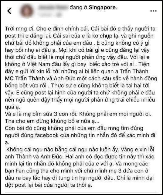 Trấn Thành chỉ thẳng tên, treo thưởng 5 triệu đồng cho người cung cấp thông tin kẻ tung tin mình đi bay, dùng chất cấm