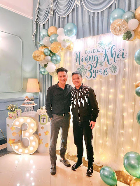Việt Anh và vợ cũ Hương Trần hội ngộ trong dịp sinh nhật con trai