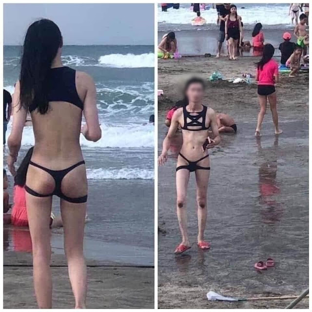 Những hình ảnh diện bikini khoét toàn chỗ hiểm khiến CĐM nhức nhối